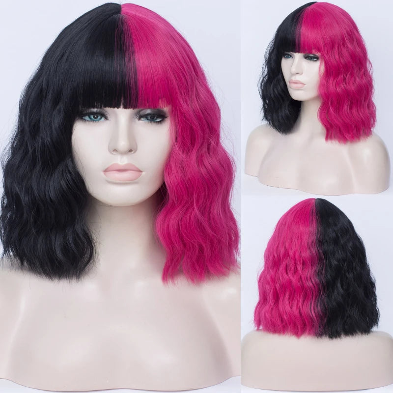 Synthetic Heat Resistant Ombre Wavy Wigs