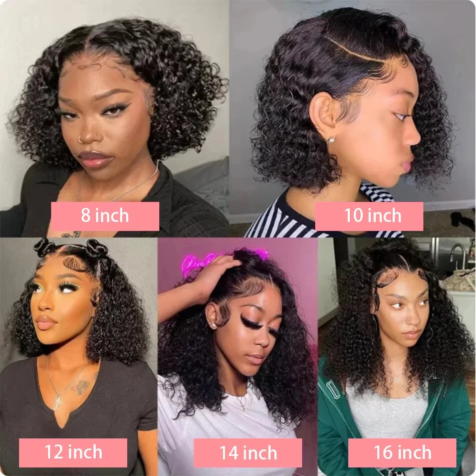 Lace Front Deep Curly Wave Brazilian Human Hair Wigs