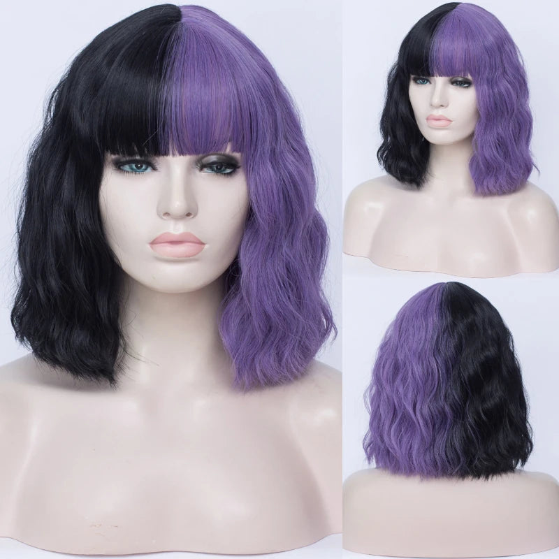 Synthetic Heat Resistant Ombre Wavy Wigs