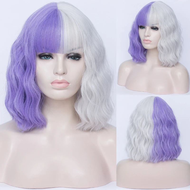Synthetic Heat Resistant Ombre Wavy Wigs