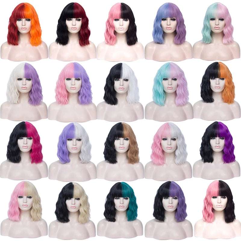 Synthetic Heat Resistant Ombre Wavy Wigs