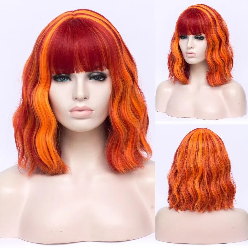 Synthetic Heat Resistant Ombre Wavy Wigs
