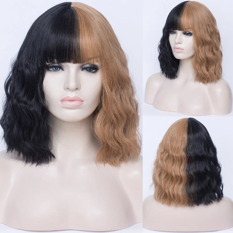 Synthetic Heat Resistant Ombre Wavy Wigs