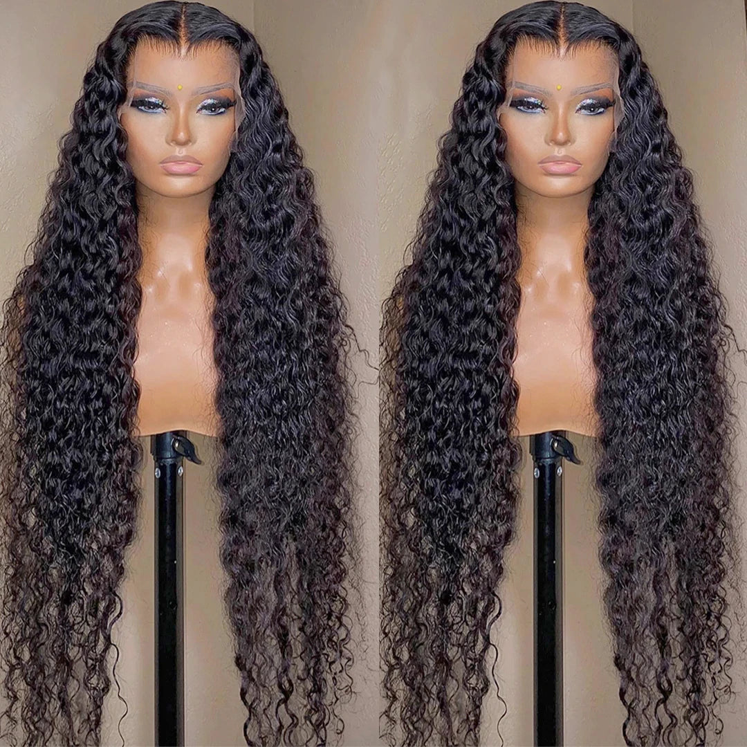 Lace Front Deep Wave Curly Pre Plucked with Baby Hair Human Hair Wig
