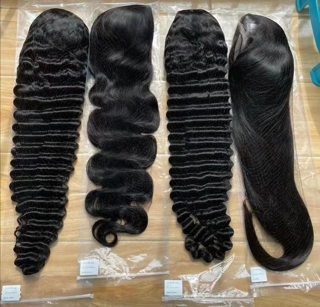 Lace Front Deep Wave Curly Pre Plucked with Baby Hair Human Hair Wig