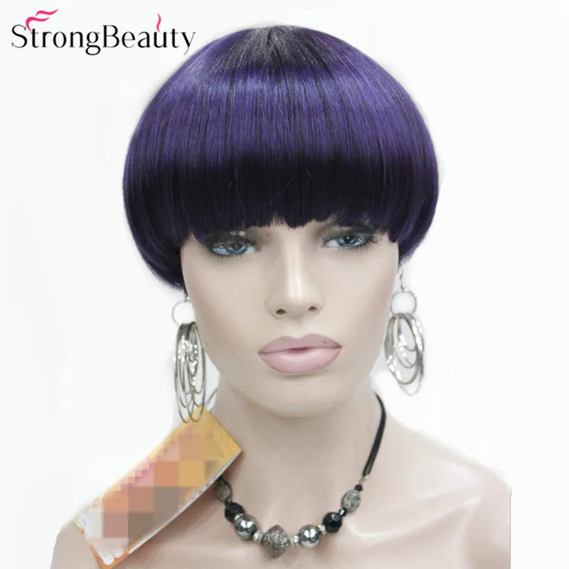 Synthetic Heat Resistant Mushroom Pixie Haircut Wigs