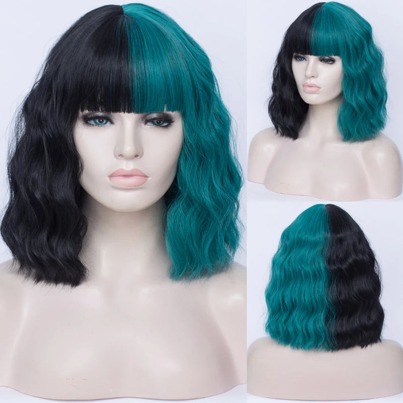 Synthetic Heat Resistant Ombre Wavy Wigs