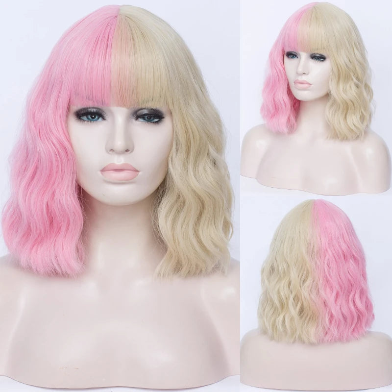Synthetic Heat Resistant Ombre Wavy Wigs