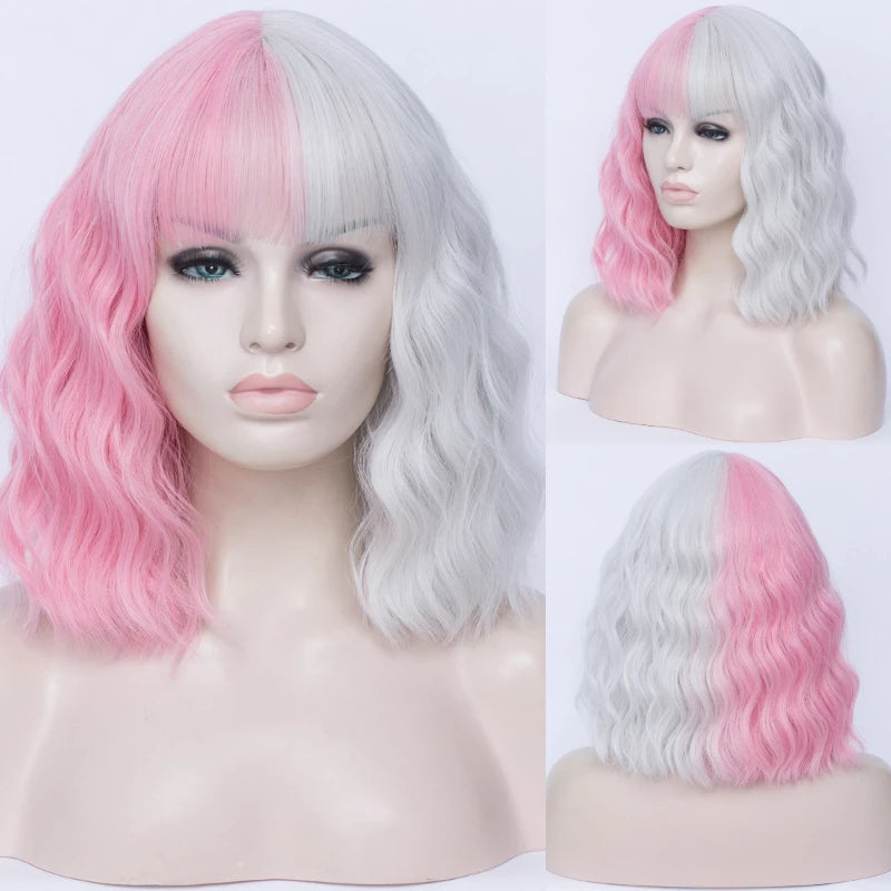 Synthetic Heat Resistant Ombre Wavy Wigs