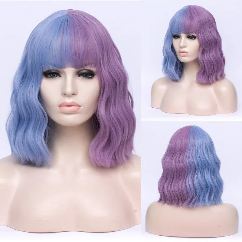 Synthetic Heat Resistant Ombre Wavy Wigs