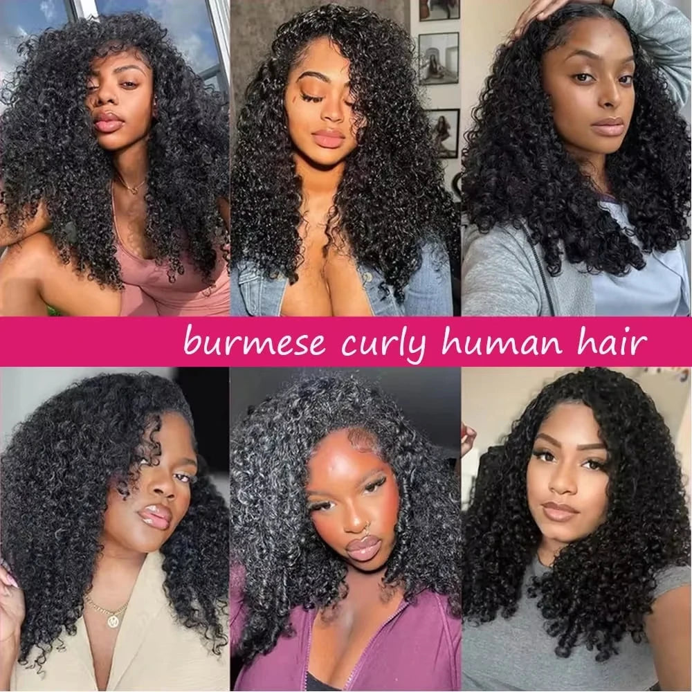 Burmese Curly Human Hair Bundles – Unprocessed Raw Hair Extensions & Weave