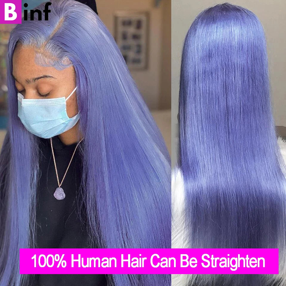 Light Purple Body Wave Brazilian Human Remy Hair Weave Bundles With Closure