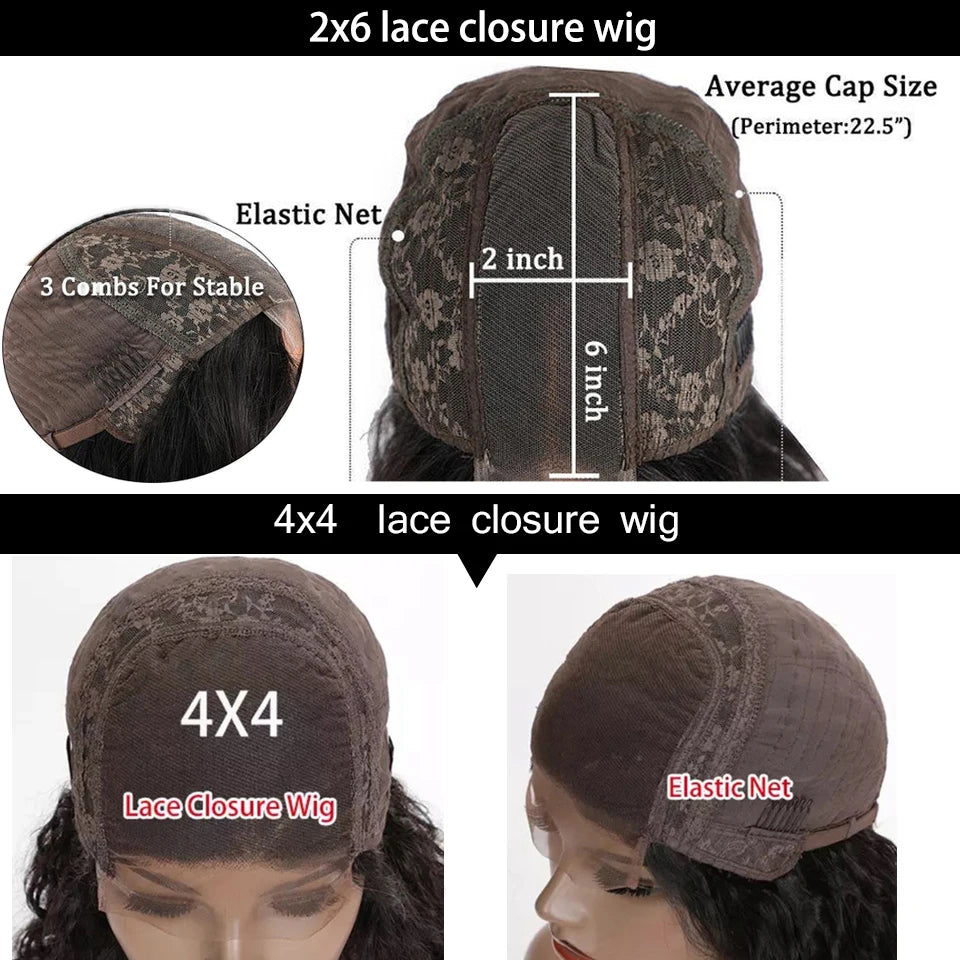 Lace Closure Ombre Short Bob Brazilian Remy Human Hair Wigs