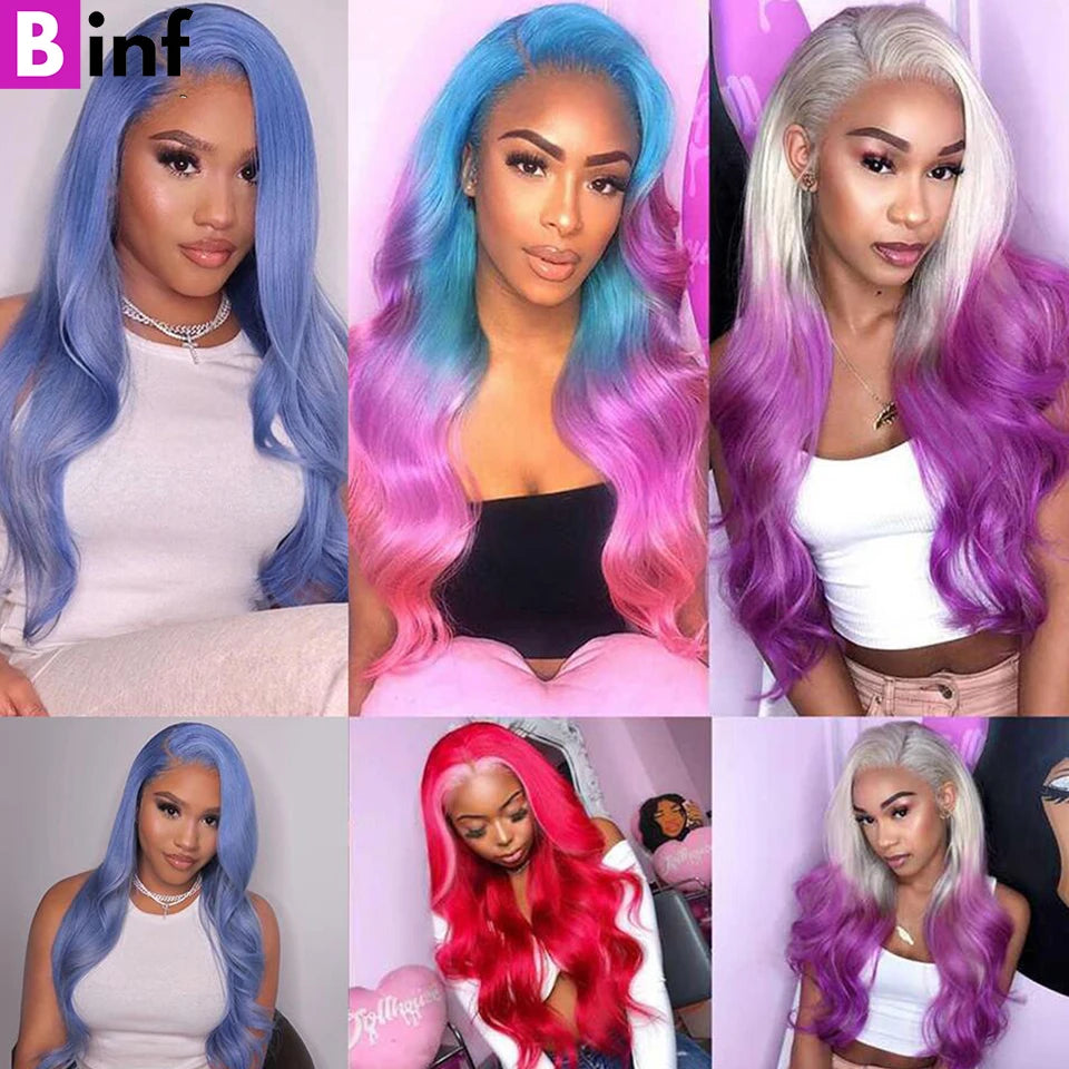 Light Purple Body Wave Brazilian Human Remy Hair Weave Bundles With Closure