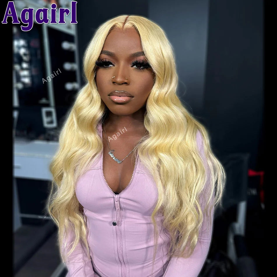 Transparent Pre-Plucked Lace Front Human Hair Body Wave Wig