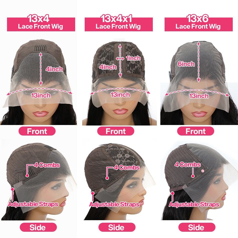 Lace Front Deep Wave Neapolitan Colored PrePlucked With Baby Hair Wig