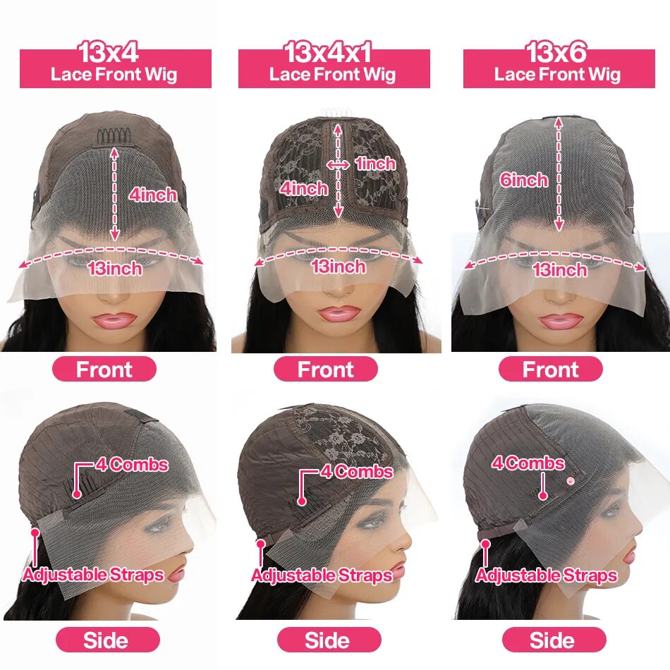 Lace Front Highlight Purple/ Blue Body Wave Brazilian Remy Human Hair Wig