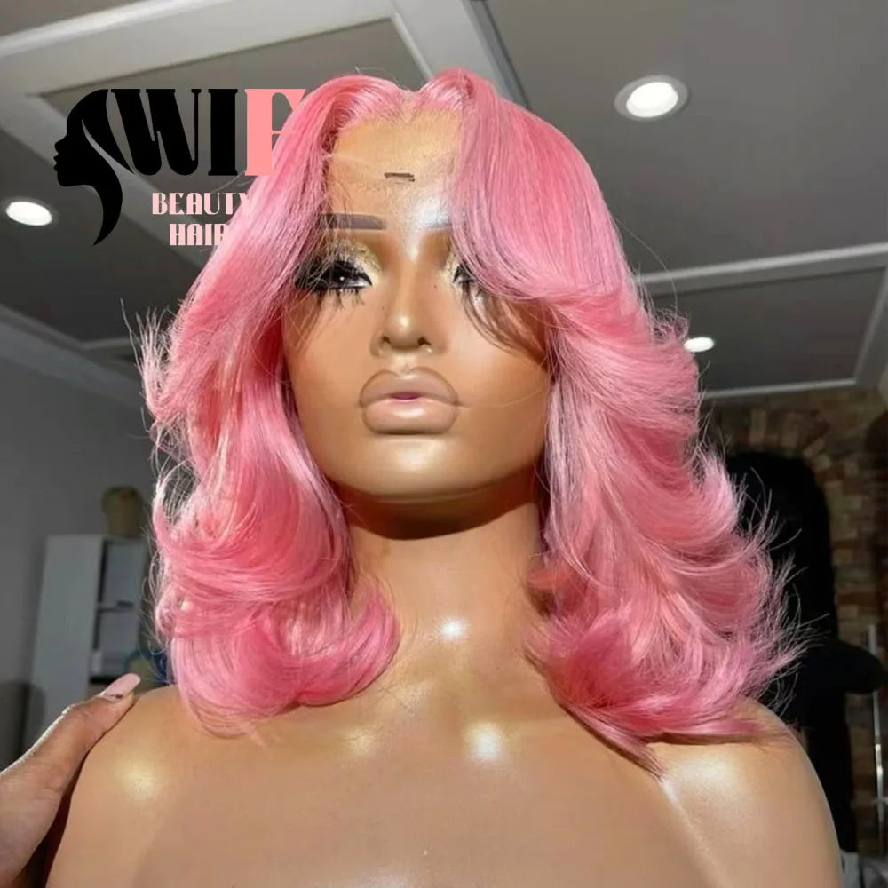 Lace Front SyntheticHeat Resistance Body Wave Lace Wig