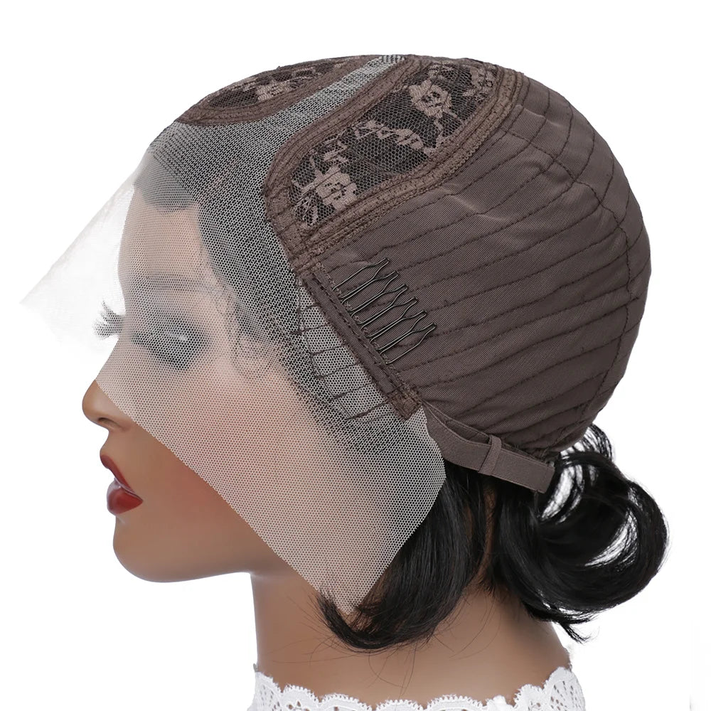 Pixie Cut Lace Front Transparent Side Part Short Bob Human Hair Wig