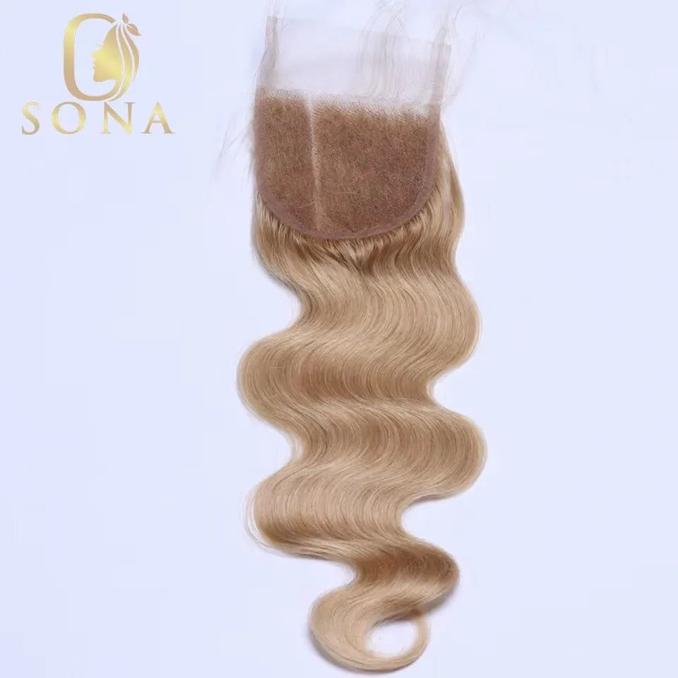 Honey Blonde Body Wave Brazilian Human Hair Bundles Weave
