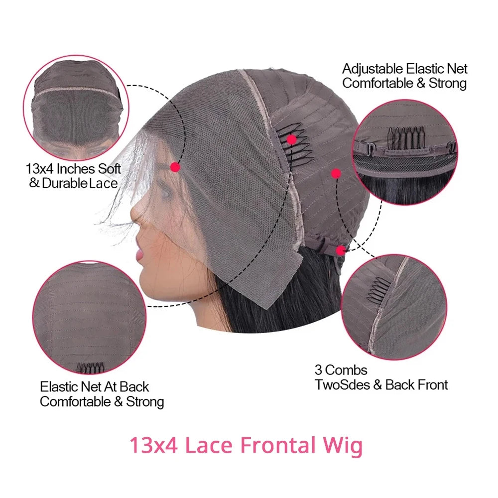 Pixie Cut Lace Front Brazilian Human Hair Wigs