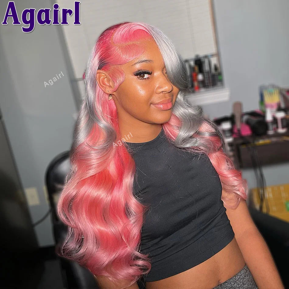 Transparent Pre-Plucked Lace Front Human Hair Body Wave Wig