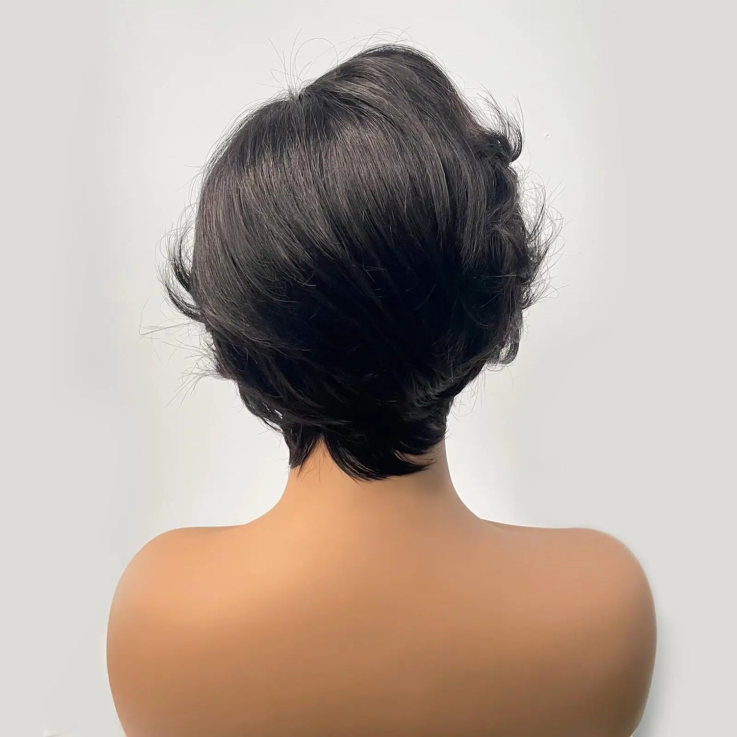 Pixie Cut Lace Front Pre Plucked Human Hair Wigs