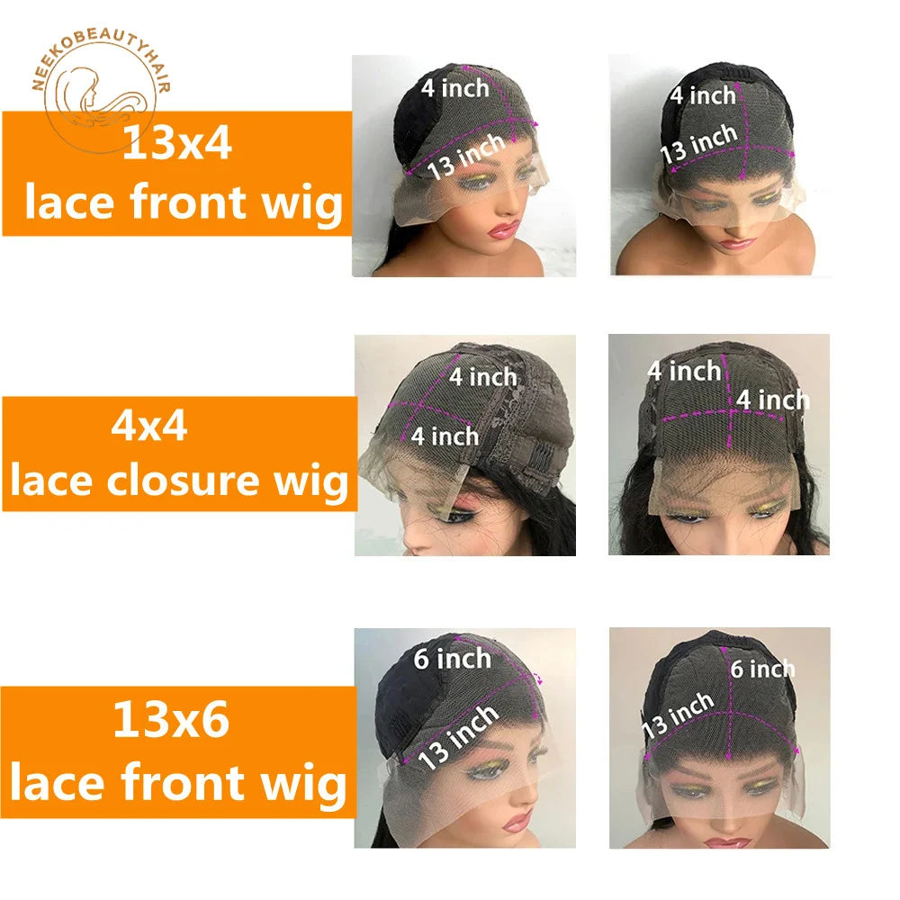 Lace Front Pre Plucked Ombre Blonde Ginger Brown Highlight Human Hair Wigs
