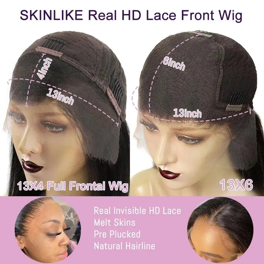 Lace Front Pre-Plucked Highlight Body Wave Human Hair Wigs