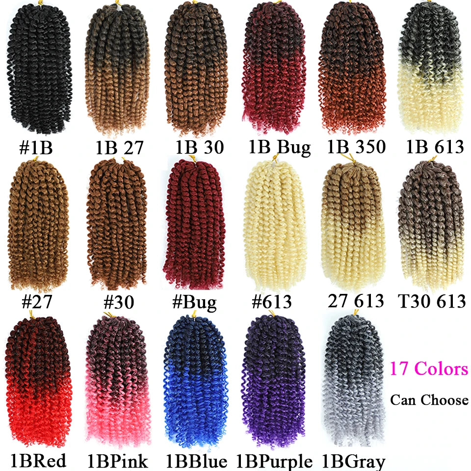 Synthetic Passion Twist Kinky Curly Crochet Hair Braids(Bulk)