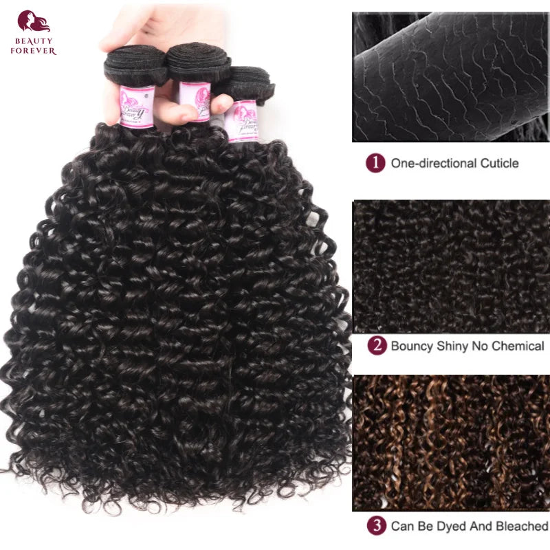 Deep Wave/Jerry Curl Raw Virgin Human Hair Malaysian Weaving Bundles