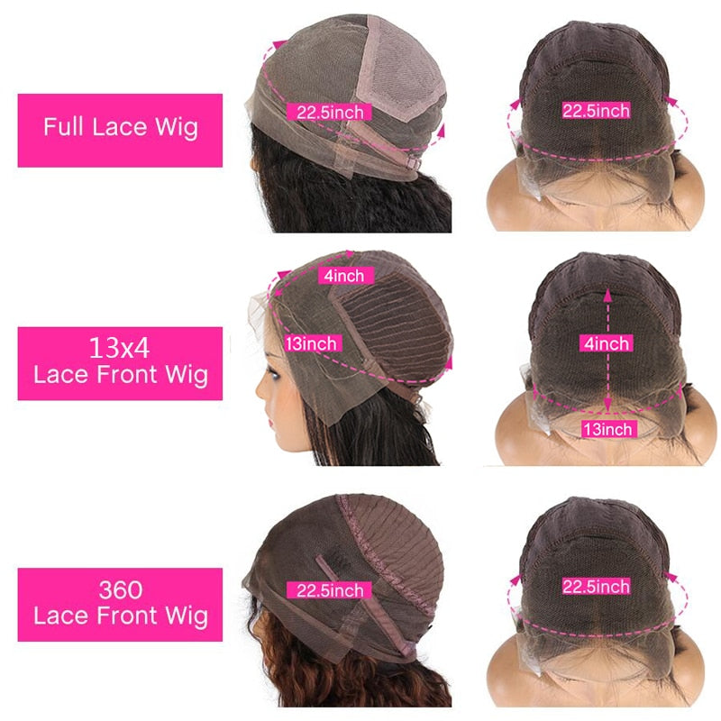 Lace Front Green Highlight Human Hair Remy Wavy Wigs
