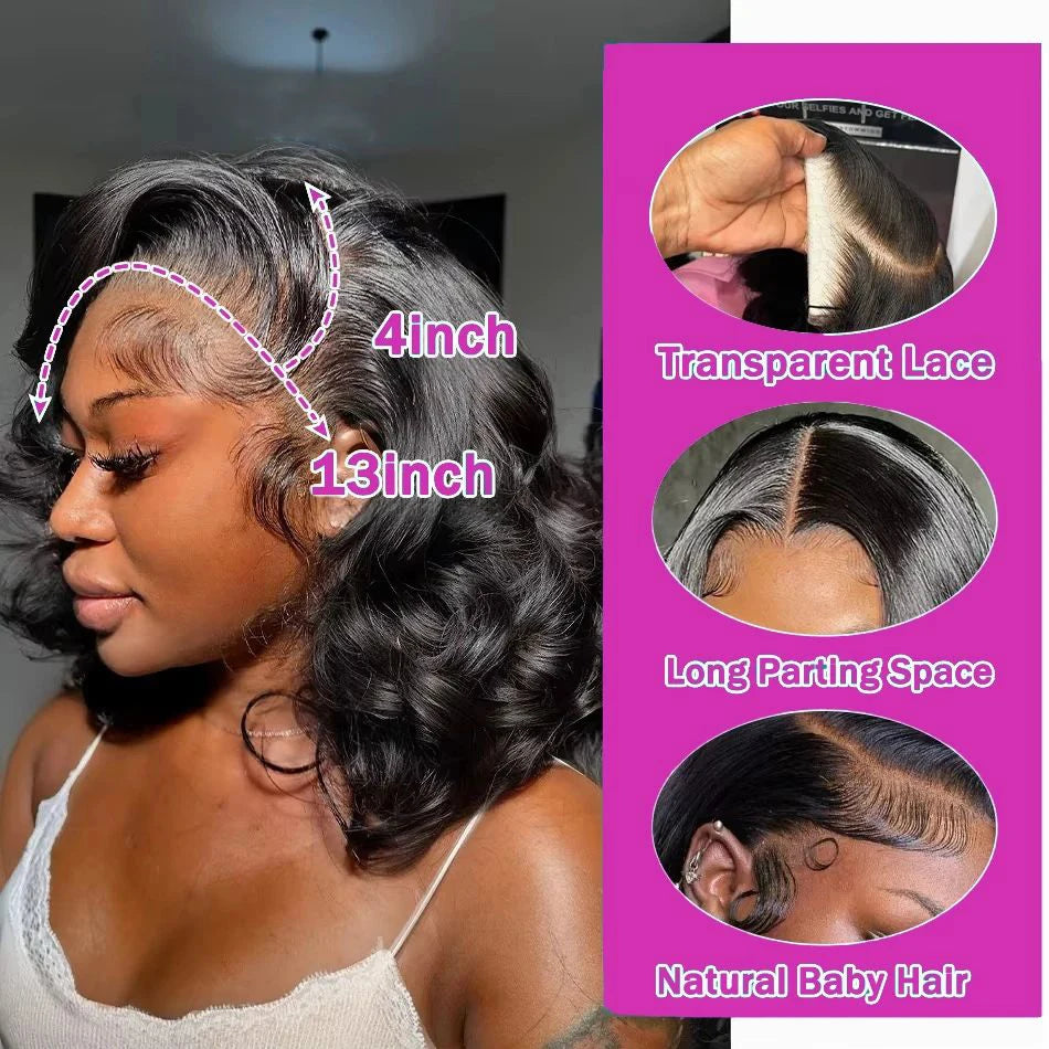 JNETTECHANEL lace front loose wave Remy human hair wig with natural hairline and soft, flowing waves for a stylish look.