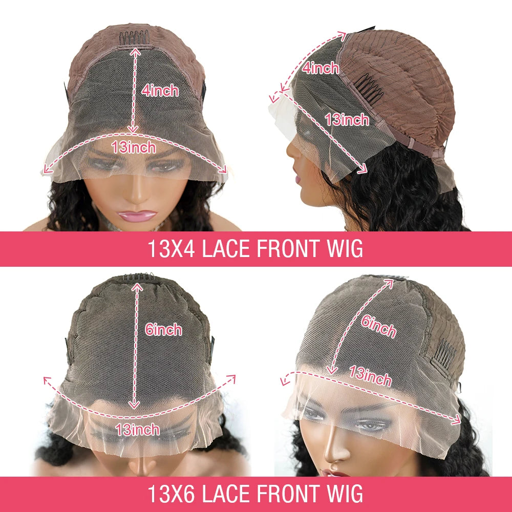 Glueless  Lace Front Pre-Plucked Straight Human Hair Wigs
