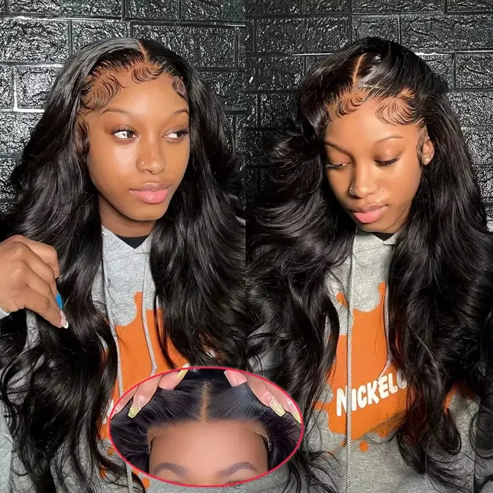 JNETTE CHANEL lace front HD curly body wave Peruvian human hair wig with pre-plucked lace, baby hair, and natural density.
