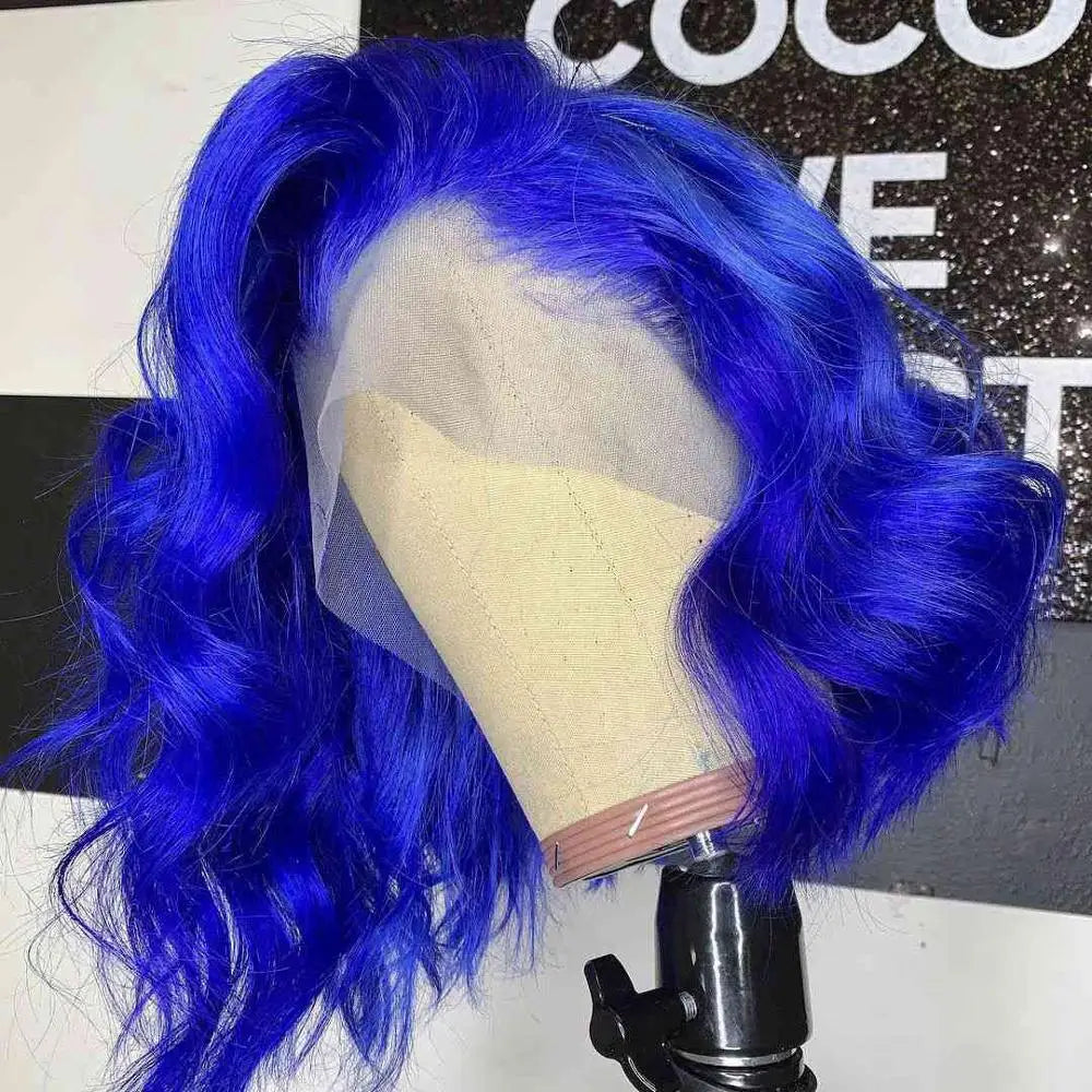 Lace Front Pre Plucked Ombre Bob Human Hair Wigs
