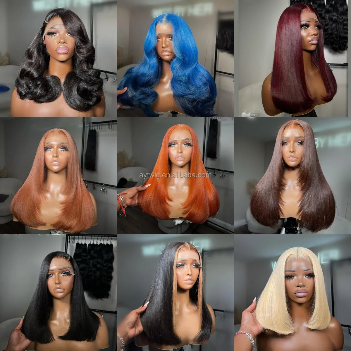 Lace Front Pre Plucked Brazilian Human Hair Wigs