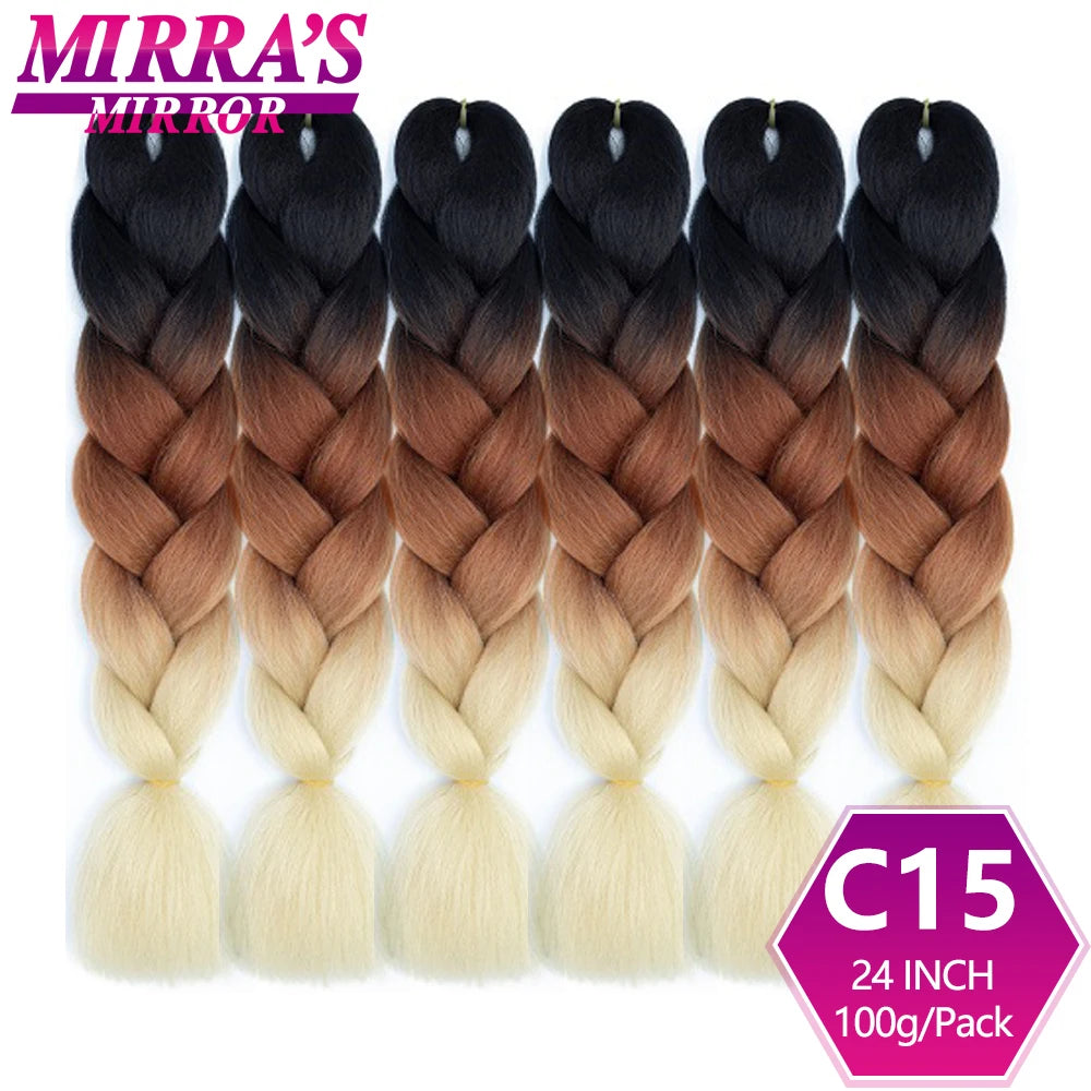 Ombre Synthetic Jumbo Braiding Hair Extensions (Bulk)