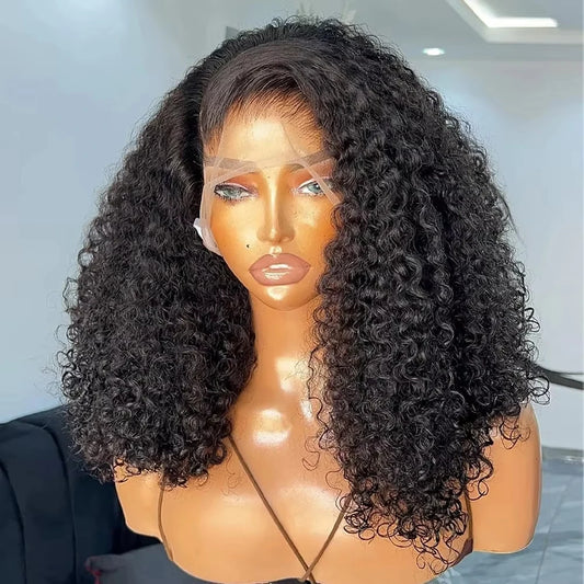 Lace Front Pre Plucked With Baby Hair Deep Wave  Short Bob Brazilian Human Virgin  Hair Wigs