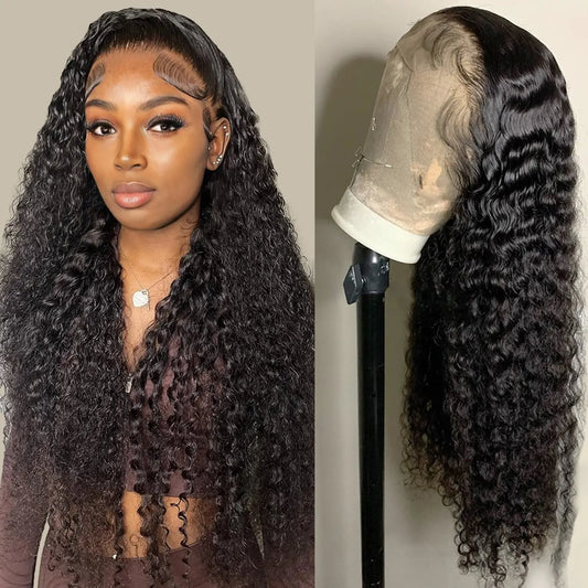Lace Front Human Hair Deep Wave Wigs