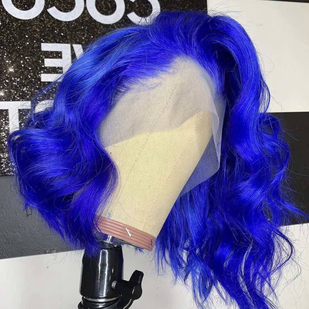 Lace Front Pre Plucked Ombre Bob Human Hair Wigs