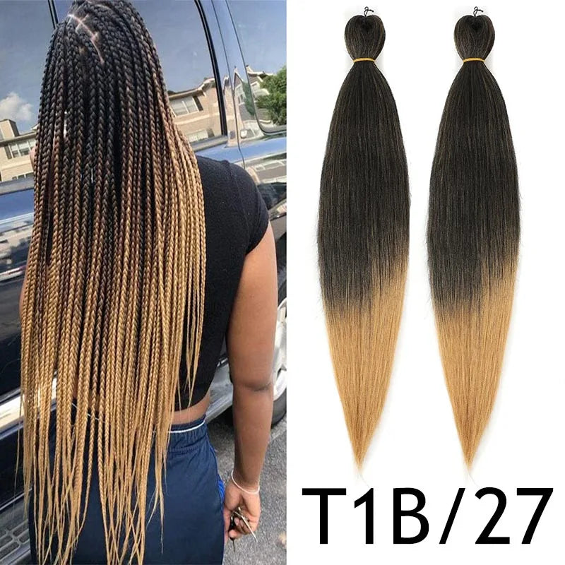 Pre-Stretched Synthetic Yaki Hair Extensions (Bulk)