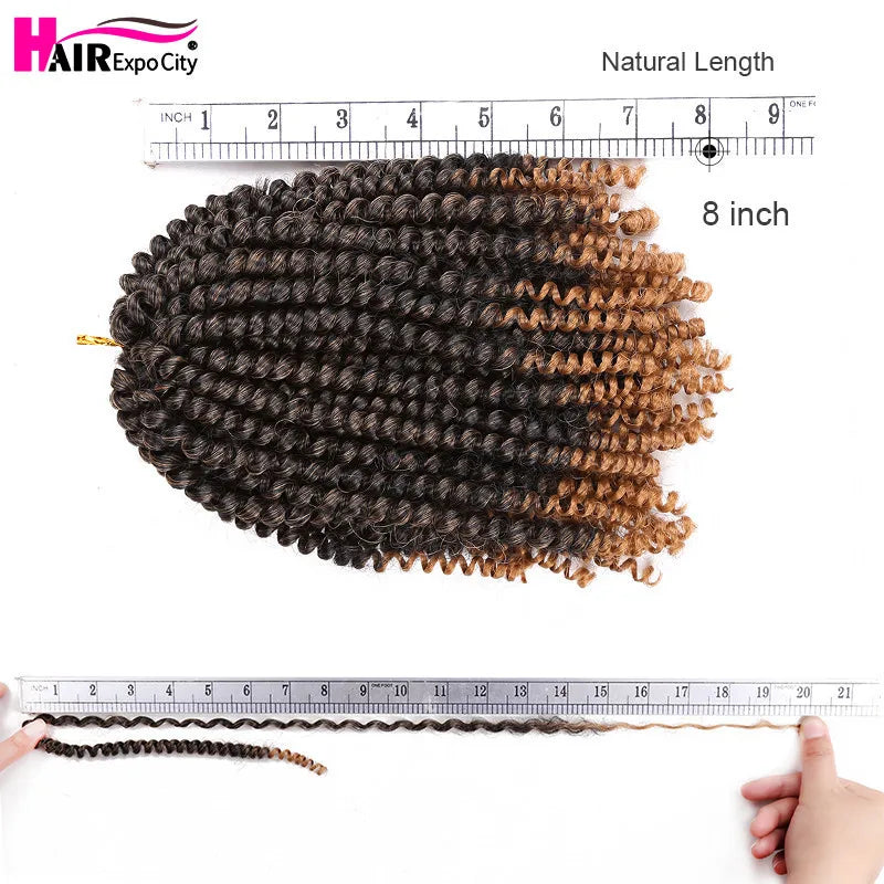 Crochet Hair Synthetic Extensions Spring Twist
