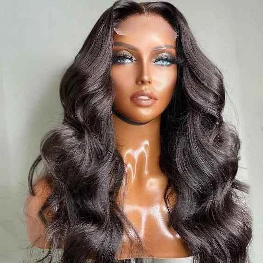 Lace front Glue-less  Transparent Pre-plucked  Human Hair Wigs