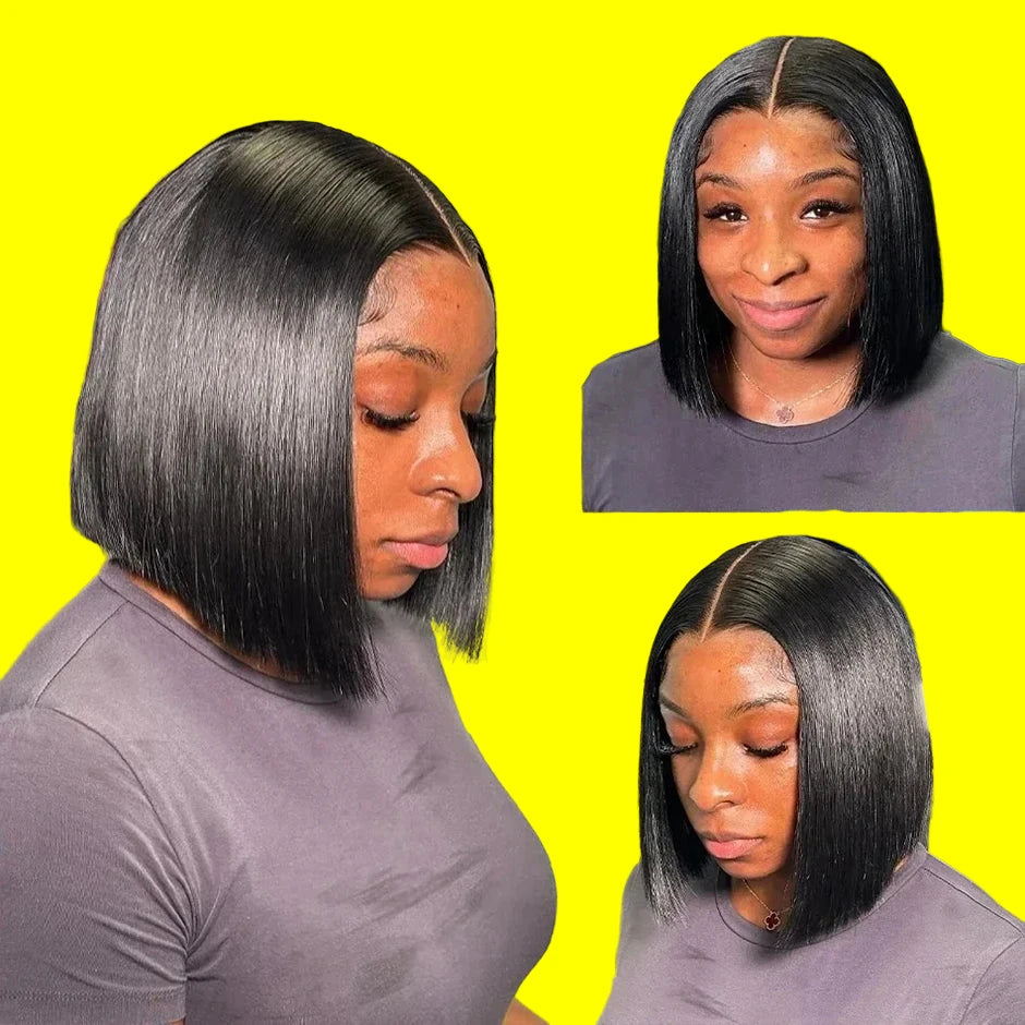 Lace Front Transparent Human Hair Wigs