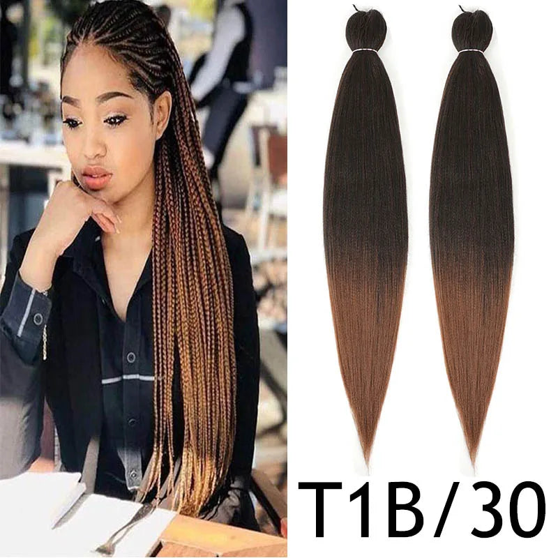Pre-Stretched Synthetic Yaki Hair Extensions (Bulk)