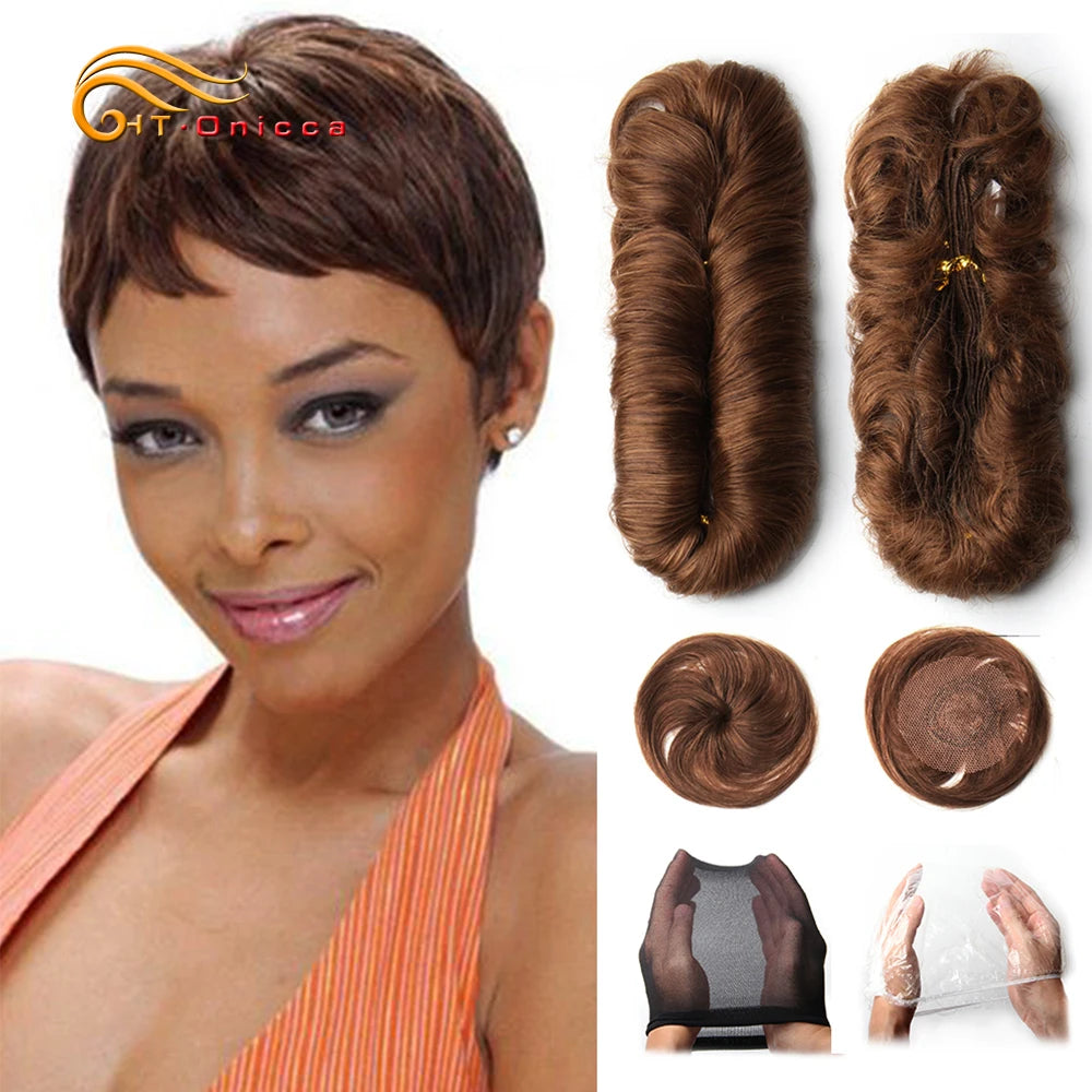 28-Piece Curly Brazilian Human Hair Weave Bundle Set – 100% Remy Hair Extensions