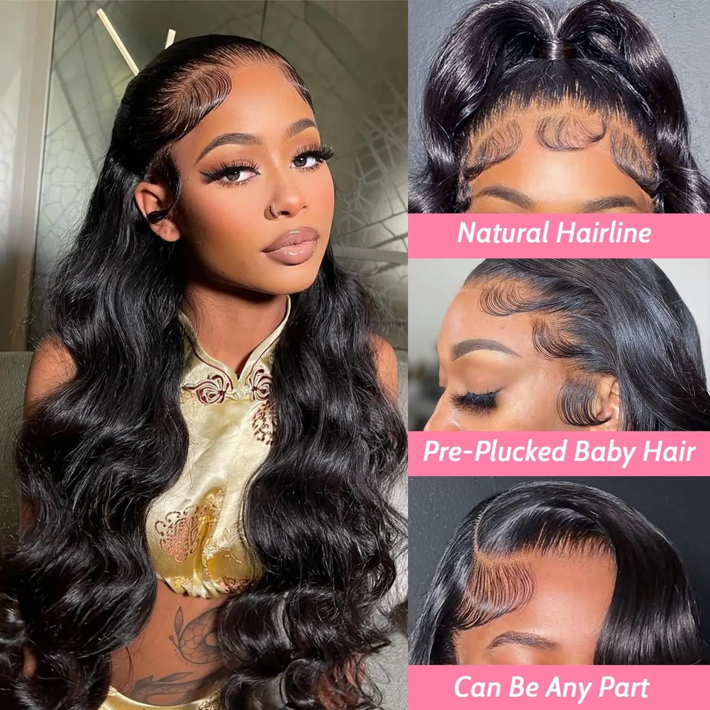Glueless HD Lace Front Vietnamese Raw Human Hair Wig
