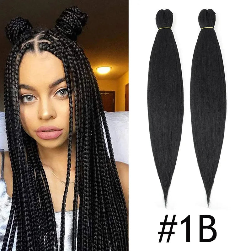 Pre-Stretched Synthetic Yaki Hair Extensions (Bulk)