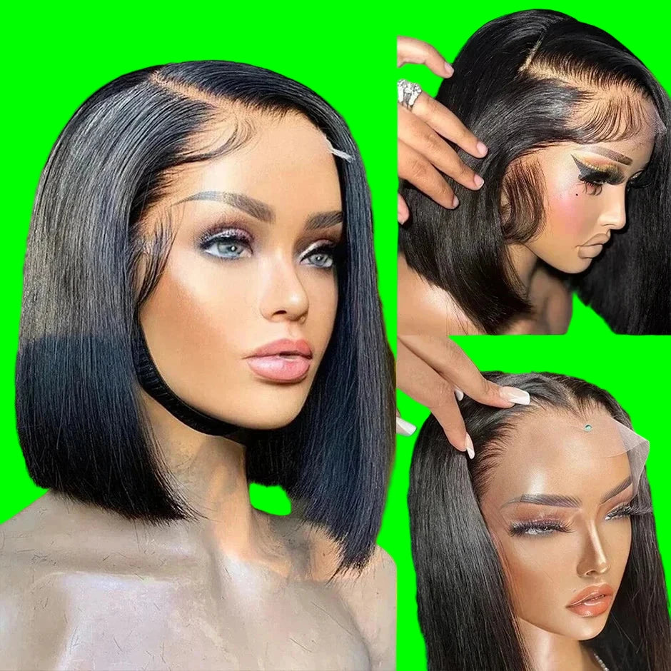 Lace Front Transparent Human Hair Wigs